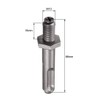 sourcing map 3/8" Drill Chuck Adapter, to 3/8-Inch(M10 x 15mm)