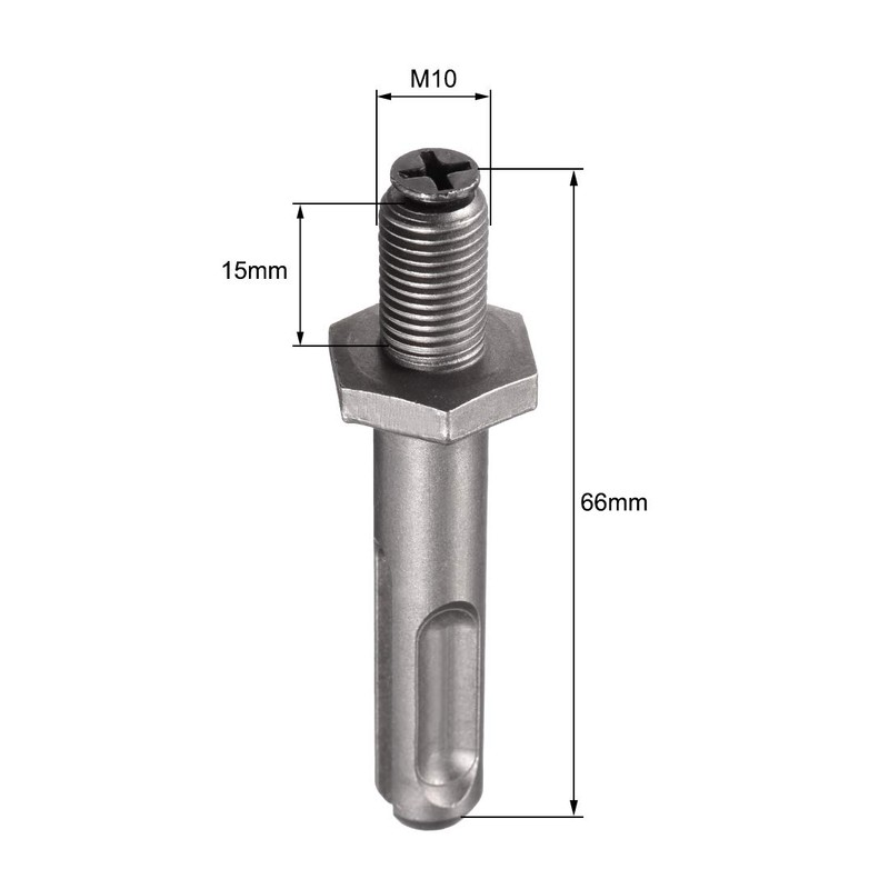 sourcing map 3/8" Drill Chuck Adapter, to 3/8-Inch(M10 x 15mm)