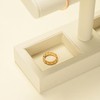 Papten J00301 Watch Stand, For 2 Pieces, Microfiber, Luxury, Stylish,