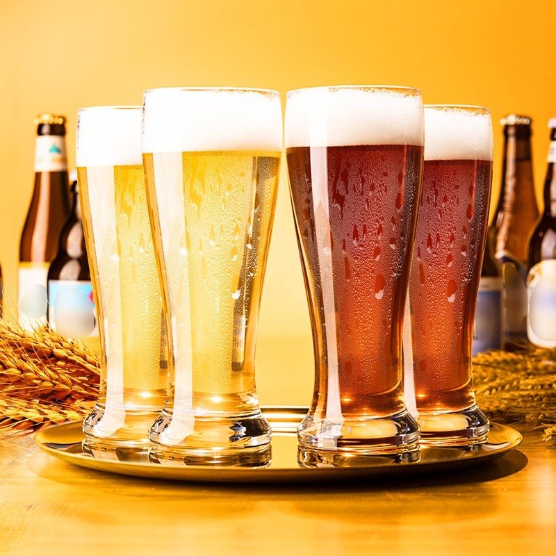 PARACITY Beer Glasses 14 oz, Pint Glasses Set of 4,