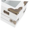 Ipetboom Wooden Tea Bag Organizer with Lid Multi Compartment Storage
