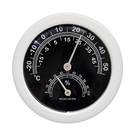 Legume Design Levil Queen Leville Temperature and Hygrometer, White, Terrarium, Pardarium