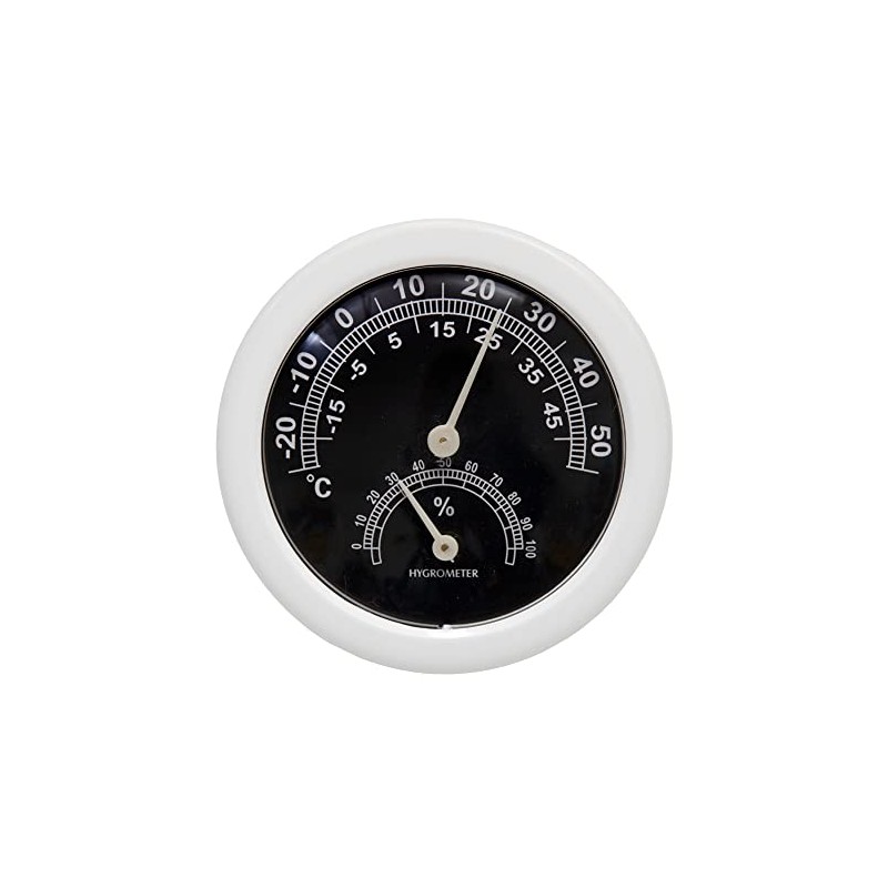 Legume Design Levil Queen Leville Temperature and Hygrometer, White, Terrarium,