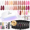 ROSALIND Poly Nail Gel Colors Kit -14 Colors +72 Nail
