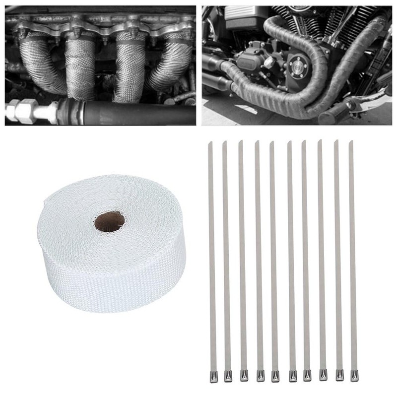 Exhaust Pipe Wrap, 32ft Exhaust Heat Wrap Roll, Exhaust Header