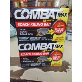 Combat LOT OF TWO  Combat MAX ROACH KILLING BAIT STATION 36 Traps