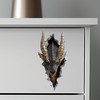 Black Dragon Decal - Wall Hole Sticker with 3D Effect