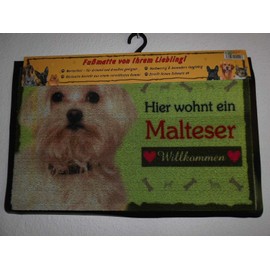 Pfronten Doormat Maltese (35), Doormat Door Mat, Weatherproof Dog