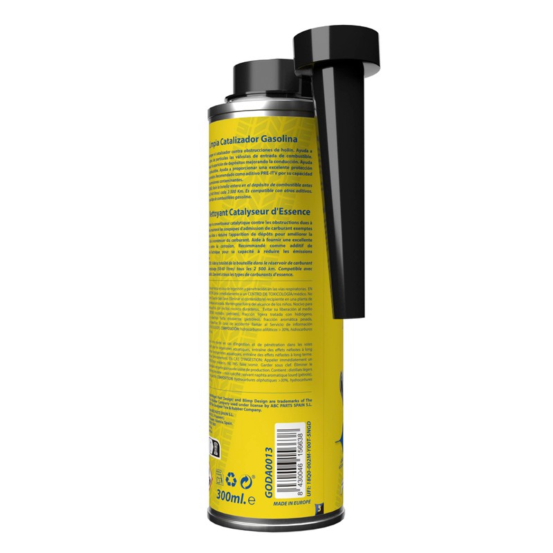 Detergente per catalizzatori di benzina Goodyear Pro Additives. Additivo per