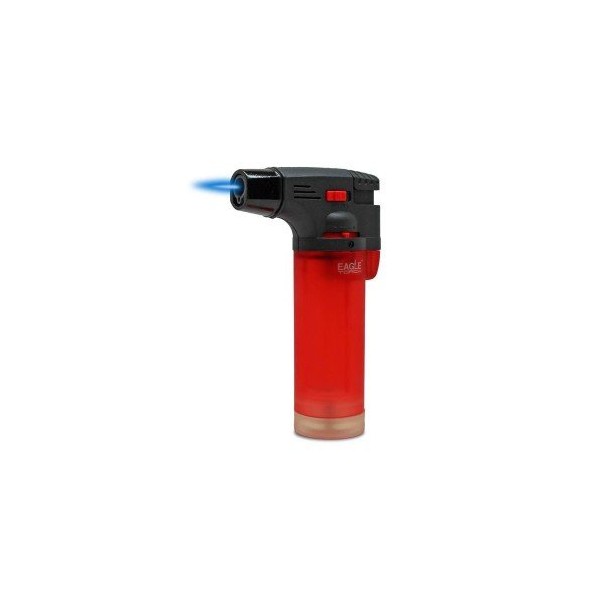 Eagle Jet Torch Gun Lighter Adjustable Flame Windproof Butane Refillable Handy (Red)