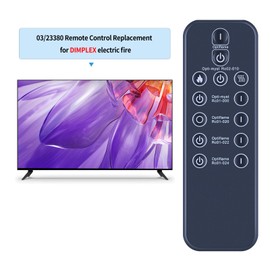TCNOUMT Universal Electric Fireplace Remote Control Replacement for Dimplex Fire RC01-008 RC01-020 RC01-022 RC01-024 65160 03/23380
