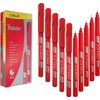 DOLLAR Fineliner Pens, RED, 0.3mm Ultra Fine Felt Tip, Pack