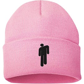 JFAN Knitted Hat Women's Unisex Warm Winter Plain Fleece Lined Hip-Hop Ski Skull Cap Gifts for Friends Cap, pink