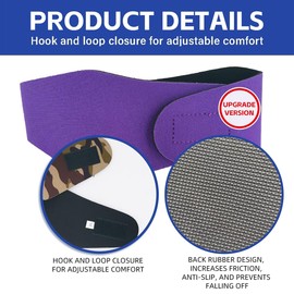 MANON ROSA Dog Ear Covers for Bathing & Swimming Waterproof – 2Pcs Upgraded Anti-Slip Dog Shower Swim Cap, Ear Plugs, and Rain Hat for Medium Large Dogs Puppies Cats (1 Black 1 Blue,M)