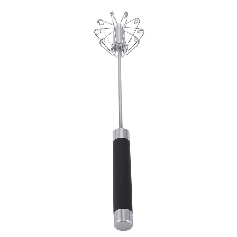 Professional Egg Whisk Blender, Stainless Steel Hand Push Whisk Blender