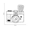 May and Berry Wooden Stamp Camera 45 x 45 mm