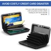 Protector de tarjeta de crédito con bloqueo RFID, carteras de