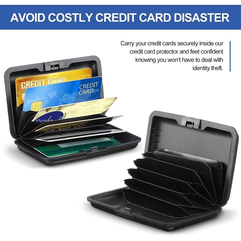 Protector de tarjeta de crédito con bloqueo RFID, carteras de