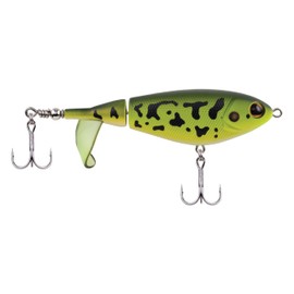 Berkley Choppo Topwater Fishing Lure, MF Frog, Size 105, Cupped Propeller Tail for Balance of Sound and Spray, Equipped with Sharp Fusion19™ Hook