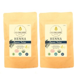 OSI ORGANIC 💎لالال الا Halal Henna HALAL HENNA Instruction Manual Included (Organic Indigo) 100g (x2)