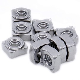 M8 (8mm) Weld Nut (Square) - Stainless Steel (A2) (Pack of 10)
