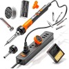 MEAKEST 60W Adjustable Temperature Soldering Iron Kit - 9-in-1 With