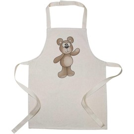 Azeeda 'Waving Teddy Bear' Kid’s Cooking Apron (AP00035045)