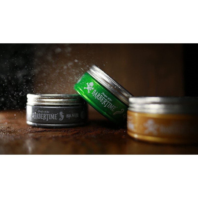 BARBERTIME Hair Styling Matte Wax | No6 Green Matte Clay