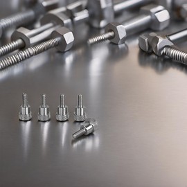 Precisiongeek Stainless Steel Knurled Screws M5 x 10 mm (Pack of 5)