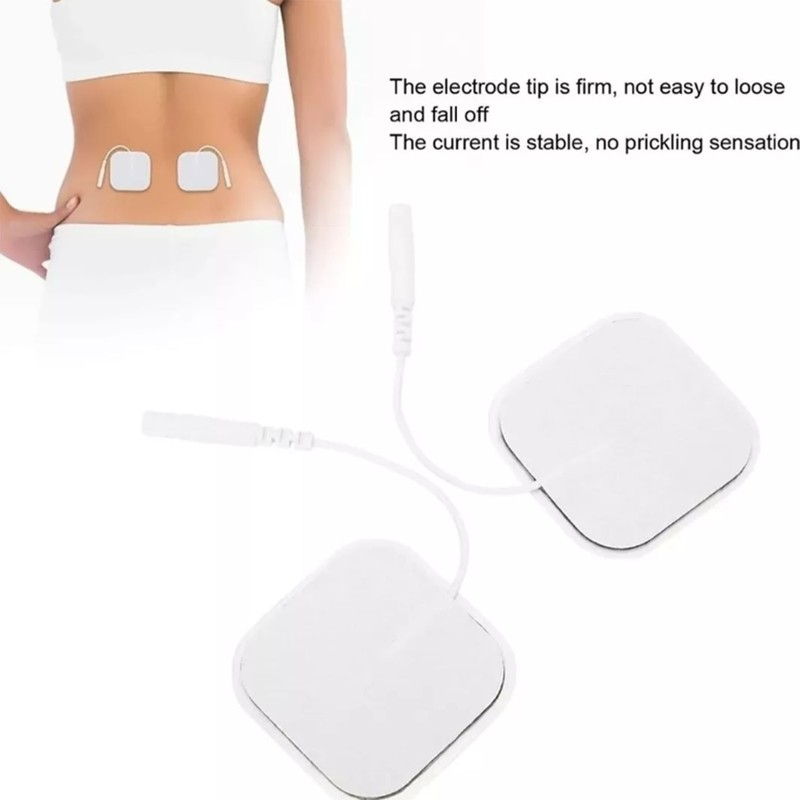 40pcs 2mm Aperture Electrode Massage Patches Self Adhesion Replacement Massager