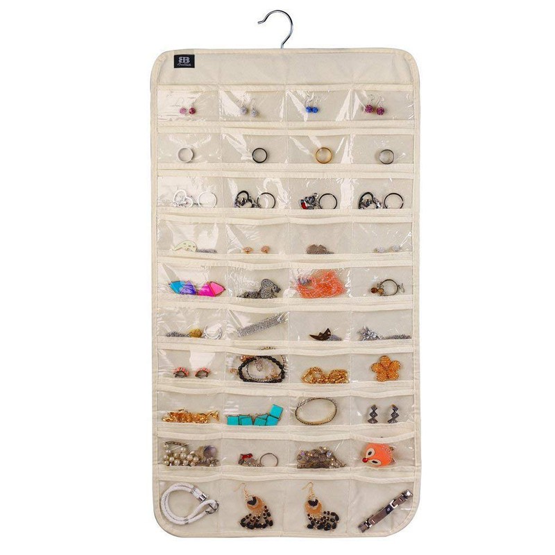 BB Brotrade Hanging Jewelry Organizer with Oxford Dual Side 56