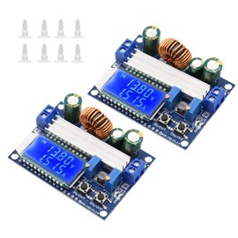 DC-DC Voltage Regulator Binghe 2 Pieces Step Down Converter Buck Boost Converter Buck Converter with LCD Digital Display 5.5-30V to DC 0.5-30V Voltage Regulator Compatible with Arduino