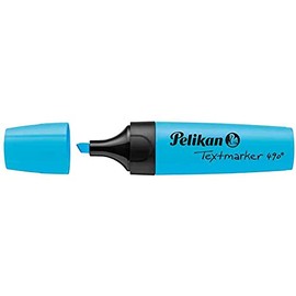 PELIKAN Highlighter 490 Highlighter 490 Chisel Tip 1-5 mm Neon Blue Pack of 3