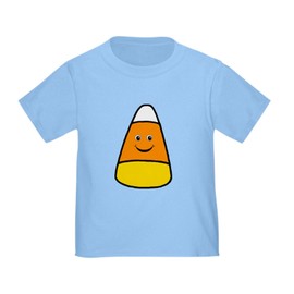 CafePress Mr Candy Corn T Shirt Toddler Graphic Tee, 100% Cotton Baby Blue