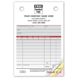 5Forms SP125 Register Forms Small Spectra 4 x 6 Qty 250 2Parts