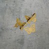 Decal Stickers Of Butterfly Set Silhouette 1 (Metallic Gold) Premium