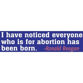 Heritage House '76 I Have Noticed... Pro-Life Bumper Sticker