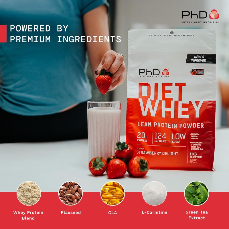PhD PhD Nutrition Diet Whey Lean Protein Powder | Strawberry