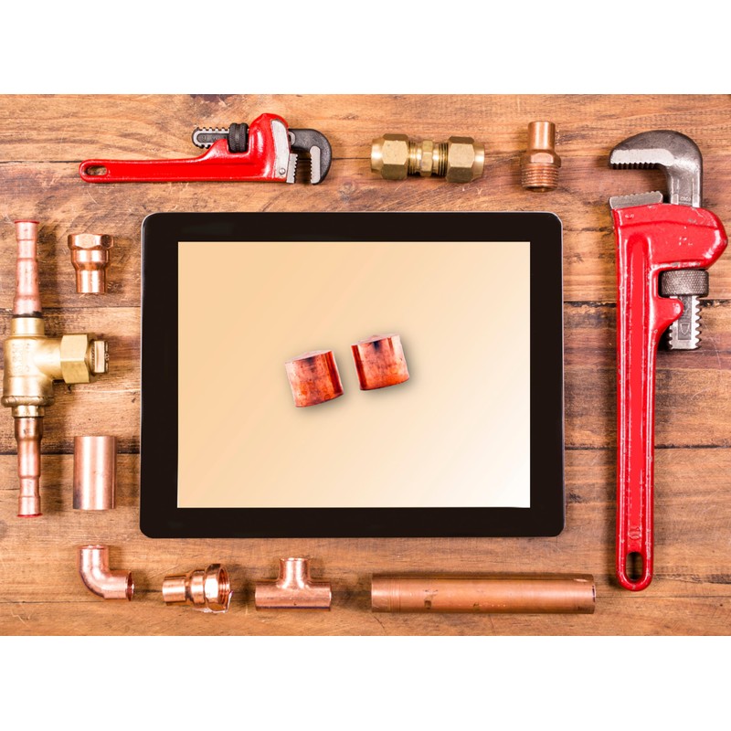 Harrier Hardware Copper Pipe Fitting Caps - 10-Pack, 3/4-inch Diameter