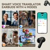 Language Translator Earbuds, Online Translation No Subscription Needed, 3-in-1 Translator