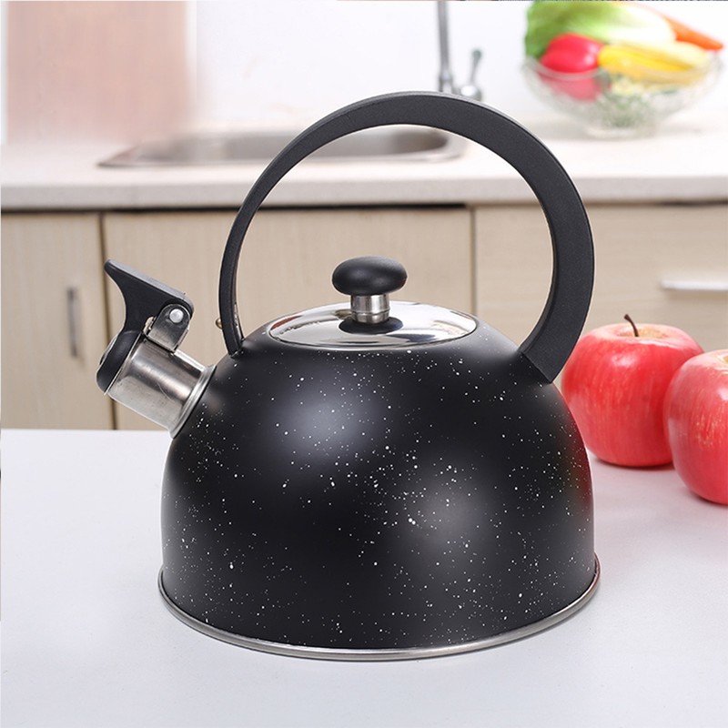 Whistling Kettle Stainless Steel Large Diameter Spout Moon Shape Handle