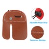 PATIKIL Archery Fingerprints Leather Archery Finger Protection Protection Equipment Brown