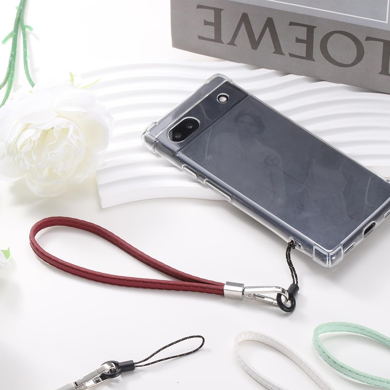 sourcing map 2 Pcs Smooth Leather Wristlet Strap, Prevent Drop