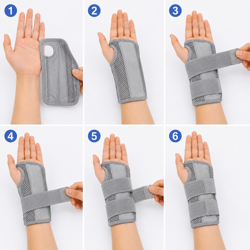 Adjustable Wrist Brace for Daily Support – Dual Strap Compression