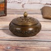 3.5in Vintage Lotus Censer Sandalwood Incense Holder Desktop Ornaments with