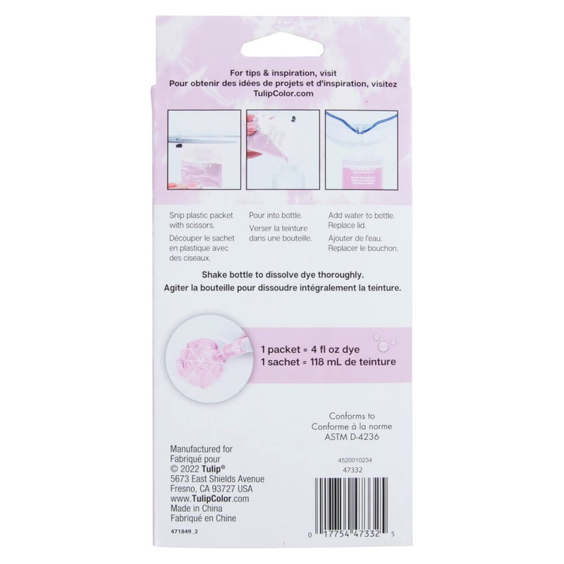 Tulip One-Step Tie-Dye Kit Dye Refill Packs, Blush
