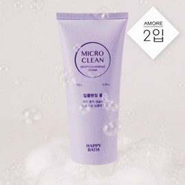 Happy Bath Micromicellar Cleansing Foam 150G, 3 types, 2 packs (Option) 14034734588827 / 해피바스 마이크로미셀라 클렌징폼 150G 3종 2입 (옵션)14034734588827