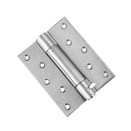 Neckip 4Pcs Self Closing Door Hinge,75mm Duty Square Stainless Steel Mortise Spring Automatic Closer Hinge Hardware with Mounting Screws Hardware