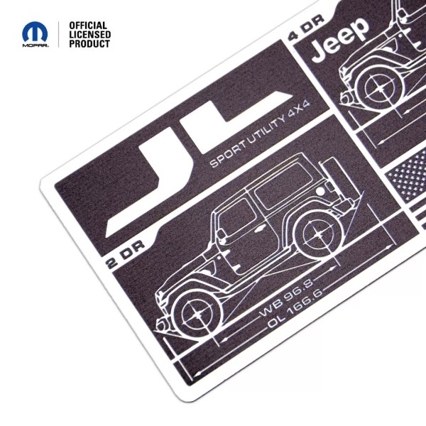 Mopar Jeep Wrangler (JL) Data Plate