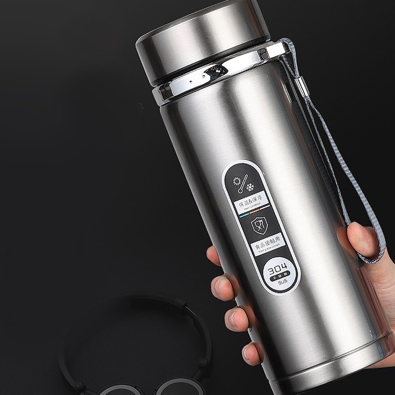 1000ml Stainless Steel Insulation Bottle Portable Outdoor Double Wall Vacuum